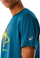 Bluzë sportive ASICS FUJITRAIL LOGO SS TOP për burra, thahet shpejt, blu e errët