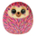 Lodër pelushi TY Hildee Hedgehog Squish a Boo 10", si jastëk, rozë me shumë ngjyra