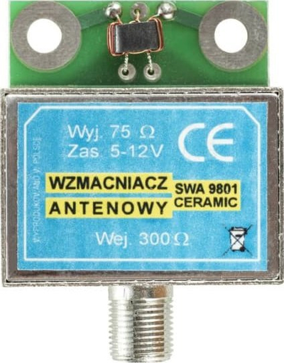 Përforcues antene Montis MT031 AC-9801C, DVB-T MPEG-4, 5-12V, jeshil