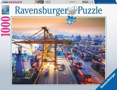 Puzzle Ravensburger Harbour, 1000 copa, panoramë porti, shumngjyra
