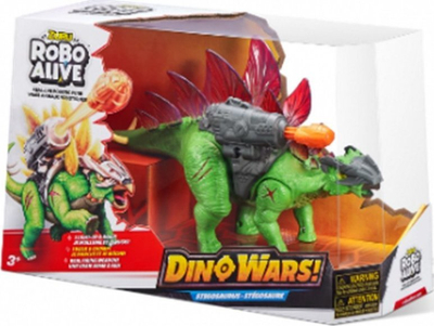 Figurë interaktive Zuru Robo Alive Dino Wars Stegosaurus, me drita, me tinguj