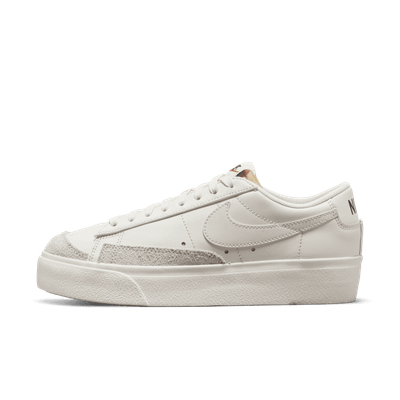 Патики Nike Blazer Low Platform Sail Grey за жени, кожа, крем сиво