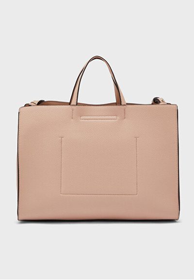 Çantë dore Calvin Klein Tote, bezhë