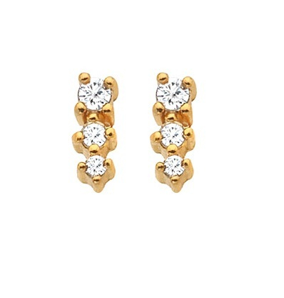 Vathtë për femra Hot Diamonds, të artë/transparent