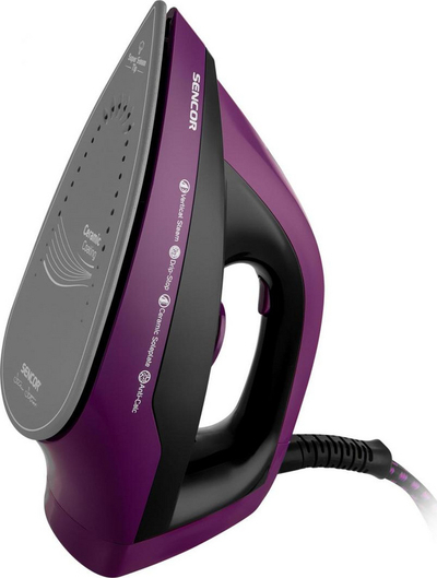 Hekur për rroba me avull Sencor SSI, 3 bar, 2500 W, 100 g / min, vjollcë
