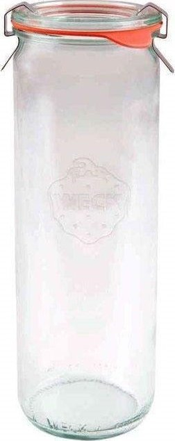 Set kavanozash qelqi Weck Cylinder, 1040 ml, set 6 copë, transparent