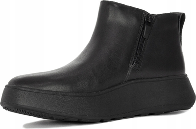 Këpucë për goca FitFlop F-Mode W GM2-090, lëkurë natyrale, mbyllje me zinxhir, të zeza