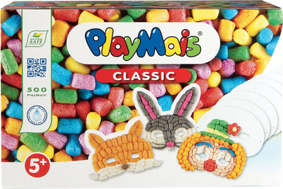 Set krijues PlayMais Classic Fun to Play Masks, 500 copë, maska për ngjyrosje, shumëngjyrësh
