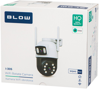 Kamerë sigurie BLOW I-305 Dual Lens, 6MP, WiFi, e bardhë