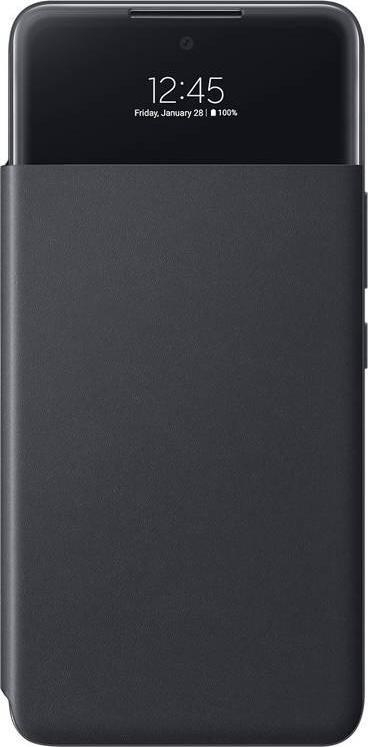 Kapak telefoni Samsung Smart S View Wallet, për Galaxy A33 5G, me xhep për kartë, i zi