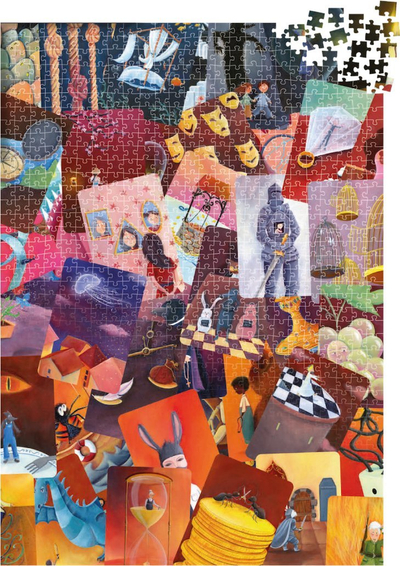 Puzzle Dixit Red Mishmash, 1000 copa, shumëngjyrësh