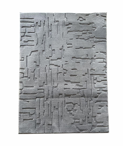 Tapet Vista, model i ngritur 3D, 120x160 cm, gri