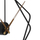 Orë muri MPM E04.4478.90, 60cm, metal moderne, e zezë