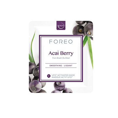 Maskë për zbutje të fytyrës Foreo Acai Berry, 6 x 6 g