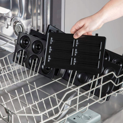 Set pjata për ëmbëlsira Russell Hobbs Fiesta 25490-56, 3 pjesë, jo ngjitëse, i zi
