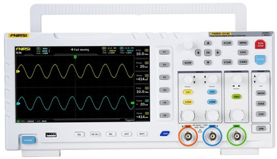 Oskiloskop me gjenerator sinjali Fnirsi 1014D, 100 MHz, ekran 7", i bardhë