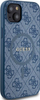 Futrollë Guess 4G Collection me lëkurë MagSafe për iPhone 15, GUHMP15SG4GFRB, blu