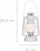 Kandil Hurricane LED, efekt flake që përdridhet, 24.5 cm, i bardhë