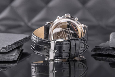 Orë burrash Tommy Hilfiger 1710605, 44mm, mban 5 ATM ujë, me cingar të zi