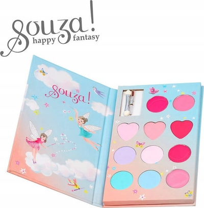 Paletë hije sysh për fëmijë Souza Happy Fantasy, 11 nuanca, dermatologjikisht e testuar, shumëngjyrëshe