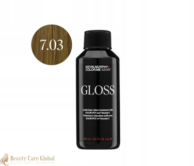 Бојa за коса Kevin Murphy Color.Me Gloss 7.03, средно природно златна руса, 60 ml