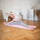 Tapet yoga HMS YM10, TPE, dy shtresa, rozë e hapur