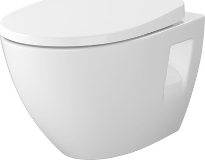 WC muri Cersanit Moduo Plus CleanOn, me ulëse SC, e bardhë