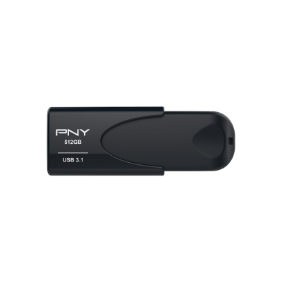 USB PNY Attaché 4 3.1, 512GB, USB 3.1, e zezë