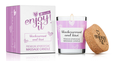 Qiri Magnetifico Power Of Pheromones Enjoy it! Blackcurrant and Kiwi Massage Candles, 70 ml