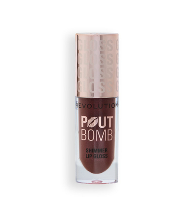 Shkëlqyes për buzë Revolution Shimmer Pout Bomb, Chocolate Sparkle, 4.5 ml