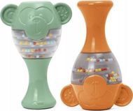 Set lodrash muzikore Chicco Eco Game Monkey Maracas, për fëmijë, shumëngjyrëshe