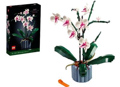 Set LEGO Icons Orchid 10311, 608 copë, model dekorativ lule orkide, shumëngjyrësh