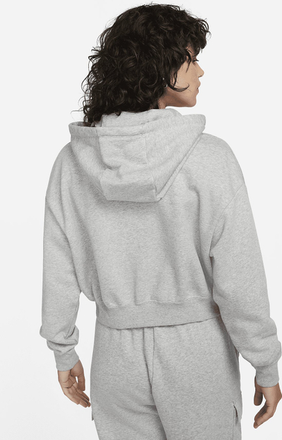 Bluzë me kapuç Nike Sportswear Club Fleece W DQ5850-063, për goca, fleece, gri e çelët