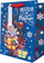 Qese dhuratash Kukartka QPM-090 Christmas Santas, 17.8x22.8x9.8cm, letër e trashë, blu