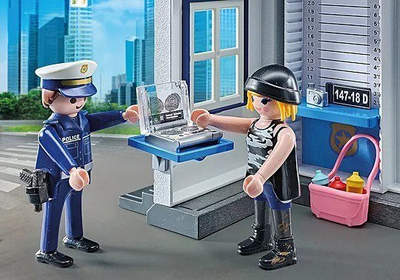 Set lojrash Playmobil Police 71733 Starter Pack, dhomë policie, me figura, shumngjyrësh