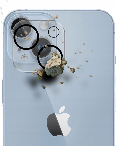 Mbrojtës lente 3MK Lens Protection Pro për iPhone 14 dhe 14 Plus, xham 9H, transparent