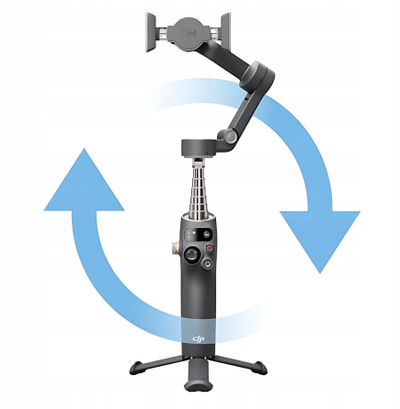 Stabilizues për telefon DJI Osmo Mobile 8, 3 akse, tripod i integruar, gri