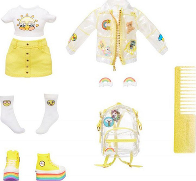 Kukull MGA Rainbow High Junior Fashion Doll - Sunny Madison (579977), e verdhë