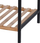 Raft banjoje Bathroom Solutions, 3 nivele, bambu dhe metal, i zi