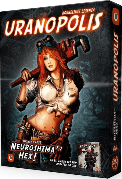 Zgjerim loje tavoline Portal Games Neuroshima Hex 3.0 Uranopolis, fraksion i ri, nevojitet loja bazë, shumengjyrëshe