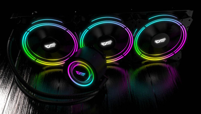 Ftohës uji CPU DarkFlash TR360, 360mm, ARGB, i zi