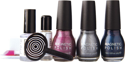 Set manikyr Rio Magnetic Nails RIO NMAG, llak magnetik 3D, shumëngjyrësh