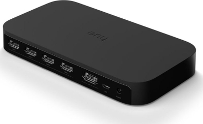 Pajisje për sinkronizim dritash Philips Hue Play HDMI Sync Box, 4 porta HDMI, kontroll nga aplikacioni, e zezë