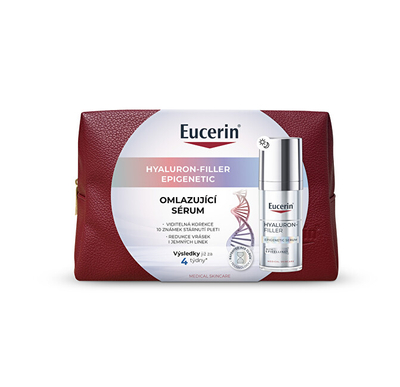 Set serum rinovues për lëkurë Hyaluron-Filler 30 ml + çantë kozmetike Eucerin