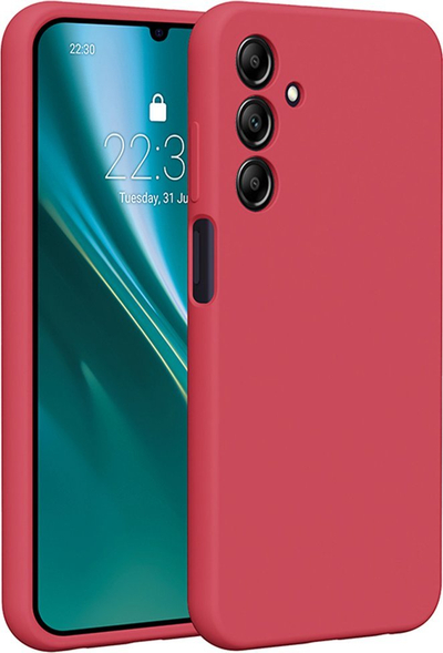 Mbështjellëse Etteri Silicone Case, Galaxy A25 5G, e kuqe