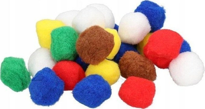 Pomponë dekorativë Brewis Fluffy, 5 cm, 24 copë, shumëngjyrësh