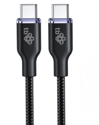 Kabllo USB C në USB C Glamour, 1.5m, 60W, e zezë
