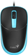Mouse me kabllo Genius DX-123, 1200 DPI, i zi me blu