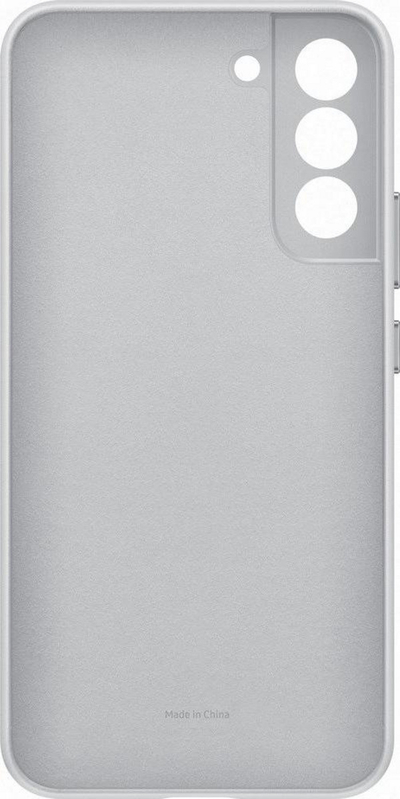 Kuti telefoni Samsung EF-VS906L, për Galaxy S22+, lëkurë, gri e çelët