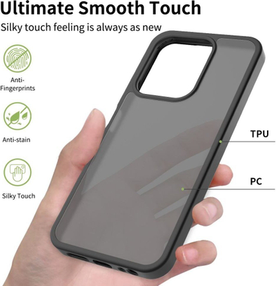 Futrollë Tech-Protect MagMat për Xiaomi Redmi 15C 5G POCO C85 4G, TPU polikarbonat, gjysmë e tejdukshme e zezë